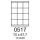 etikety RAYFILM 70x67,7 univerzálne červené R01220517A (100 list./A4) (R0122.0517A)
