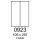 etikety RAYFILM 105x297 vysokolesklé biele laser R01190922A (100 list./A4) (R0119.0923A)