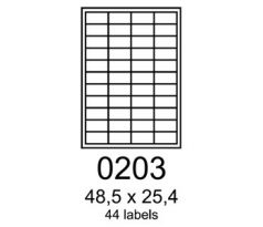 etikety RAYFILM 48,5x25,4 biele s odnímateľným lepidlom R01020203A (100 list./A4) (R0102.0203A)