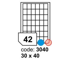 etikety RAYFILM 30x40 univerzálne biele R01003040A (100 list./A4) (R0100.3040A)
