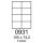 etikety RAYFILM 105x74,2 polyesterové lesklé biele laser R05040931A-LCUT (100 list./A4) (R0504.0931A-LCUTA4)