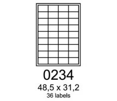 etikety RAYFILM 48,5x31,2 univerzálne červené R01220234F (1.000 list./A4) (R0122.0234F)