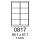 etikety RAYFILM 99,1x67,7 oranžové flourescentné laser R01330817F (1.000 list./A4) (R0133.0817F)