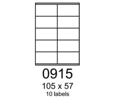 etikety RAYFILM 105x57 biele s odnímateľným lepidlom R01020915A (100 list./A4) (R0102.0915A)