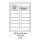 etikety Samolepiace 88,5 x 33,8mm univerzálne biele 16ks/A4 (100 listov A4/bal.) (ECO-08803300)