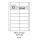 etikety Samolepiace 89 x 37mm univerzálne biele 16ks/A4 (100 listov A4/bal.) (ECO-08903700)