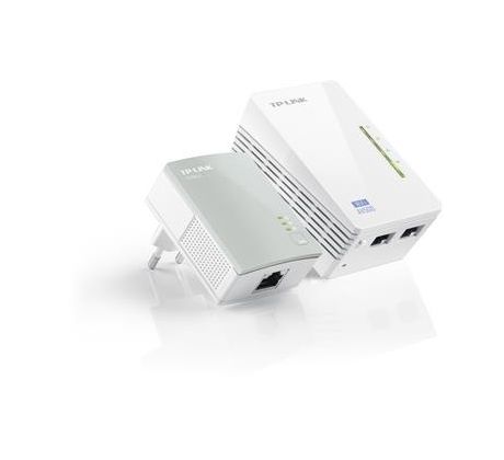 TP-LINK TL-WPA4220KIT 300Mbps AV500 2-port Wireless N Powerline Extender Kit (dvojica: TL-WPA4220 s WiFi a TL-PA4010) (TL-WPA4220 KIT)