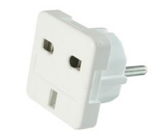 AC power adapter, UK socket to EU Schuko plug, 7.5 A (A-AC-UKEU-001)