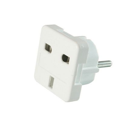 AC power adapter, UK socket to EU Schuko plug, 7.5 A (A-AC-UKEU-001)