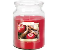Vonná sviečka v skle Apple Cinnamon (jablko/škorica) 500 g