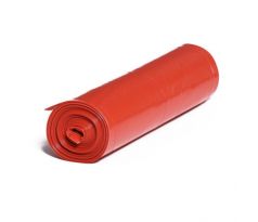 Vrecia na odpad 60 ℓ, 30 mic., 60 x 70 cm, LDPE červené (25 ks)