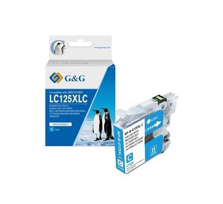 alt. kazeta G&G pre BROTHER LC125XLC DCP-J4110DW / MFC-J4410DW / MFC-J4510DW / MFC-J4610DW / MFC-J4710DW / MFC-J6520DW (C) (NP-B-0125XLC)