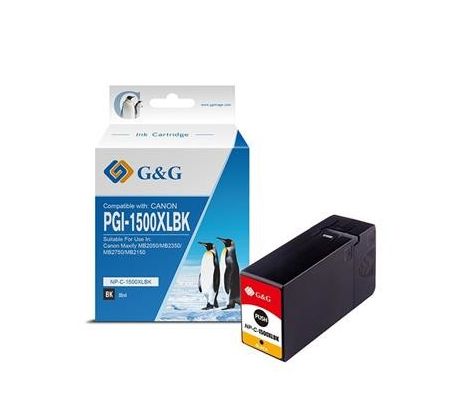alt. kazeta G&G pre CANON PGI-1500XLBK Maxify MB2050/MB2350 (36ml/BK) (NP-C-1500XLBK/C)