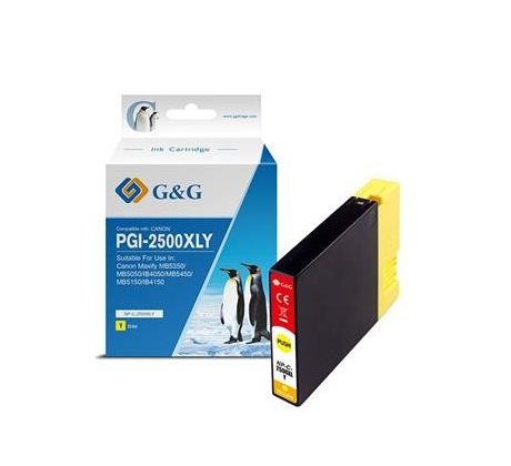 alt. kazeta G&G pre CANON PGI-2500XLY Maxify MB5050/MB5350/IB4050 (20.4ml/Y) (NP-C-2500XLY/C)