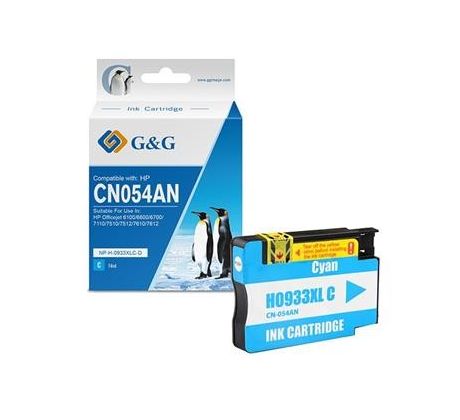 alt. kazeta G&G pre HP 933XLC CN054AE OfficeJet 6100 ePrinter H611a / Officejet 6600 / Officejet 6700 (16ml/C) (NP-H-0933XLC(HP932XL)