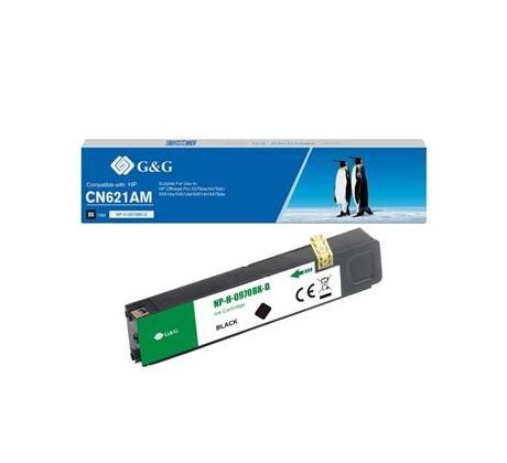 alt. kazeta G&G pre HP 970BK  Officejet Pro X451dn / X551dw / Officejet Pro X476dw / X476dn / X576dw Multifunction (110ml/BK) (NP-H-0970BK(H970)