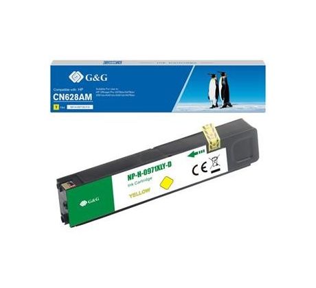 alt. kazeta G&G pre HP 971XLY CN628AE Officejet Pro X451dn / X551dw / Officejet Pro X476dw / X476dn (110ml/Y) (NP-H-0971XLY(H970)