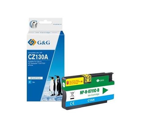 alt. kazeta G&G pre HP CZ130A(HP 711) Desingnjet T120 / T520 (29ml/C) (NP-H-0711C(HP711)