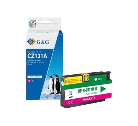 alt. kazeta G&G pre HP CZ131A(HP 711) Desingnjet T120 / T520 (29ml/M) (NP-H-0711M(HP711)