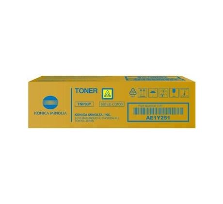 toner MINOLTA TNP93 yellow Bizhub i-SERIES C3100i (4000 str.) (AE1Y251)