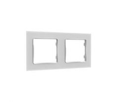 rám k vypínaču Shelly Wall Frame 2 - biely (SHELLY-WF2-WHT-1221)