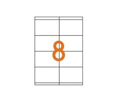 Etikety laser 105x72mm Agipa A4 100 hárkov