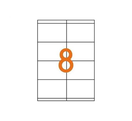 Etikety laser 105x72mm Agipa A4 100 hárkov
