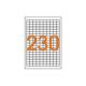 Etikety univerzálne odnímateľné 18x12mm Agipa A4 25 hárkov