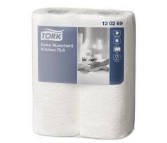 Kuchynské utierky 2-vrst. v rolke TORK Premium biele, návin 15,4 m (2 ks)