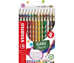 Drevené pastelky STABILO EASYcolors P, sada 24 ks