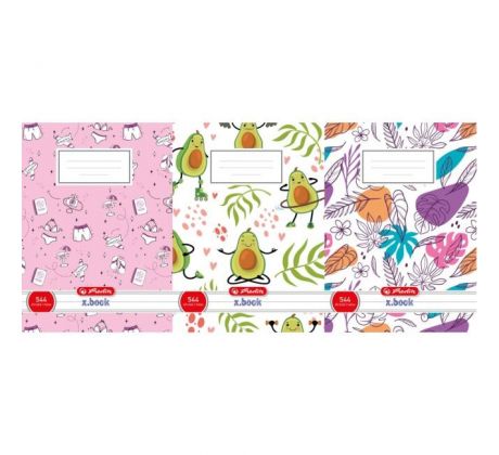 Zošit Herlitz 544, A5, linajkový, 70g/m2, mix dievčenských motívov