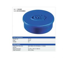 Magnet 35 mm modrý 2500 g 10 ks