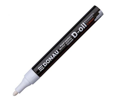 Popisovač lakový 2,8 mm Donau D-OIL biely