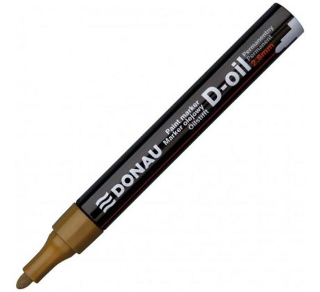 Popisovač lakový 2,8 mm Donau D-OIL zlatý
