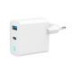 2-port 30W GaN USB fast charger, LED, white (TA-UC-PDQC30L-W-01)