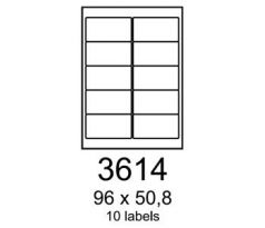 etikety RAYFILM 96x50,8 lesklé transparentné samolepiace laser R04003614A (100 list./A4) (R0400.3614A)