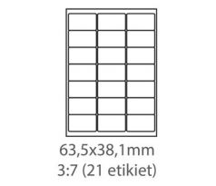etikety Samolepiace 63,5x38,1 univerzálne biele (1000 listov A4/bal.) (ECO-63,5x38,1-1000)