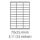 etikety Samolepiace 70x25,4 univerzálne biele 33ks/A4 (100 listov A4/bal.) (ECO-07002500)
