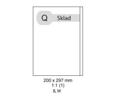 etikety Samolepiace 200x297 mm univerzálne biele (100 listov A4/bal.) (ECO-20029700)