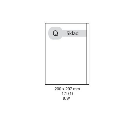 etikety Samolepiace 200x297 mm univerzálne biele (100 listov A4/bal.) (ECO-20029700)