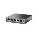 Mini Desktop Gigabit Switch TP-LINK TL-SG1005P 5-port 10/100/10000M, 5x 10/100/1000M RJ45 ports, 4x PoE, Plastic case (TL-SG1005P)