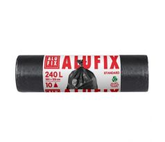Vrecia na ťažký odpad 240 l / 10 ks, 35mic.,, 100 x 125 cm, čierne, LDPE