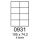 etikety RAYFILM 105x74,2 vysokolesklé biele laser R01190931A (100 list./A4) (R0119.0931A)