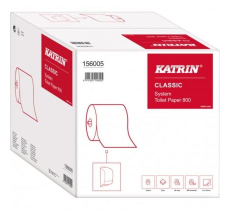 Toaletný papier 2-vrstvový KATRIN Classic system 800 36ks