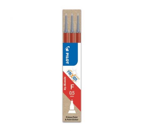 Náhradná náplň do gumovacieho rollera PILOT Frixion Point 0,5 mm červená 3ks
