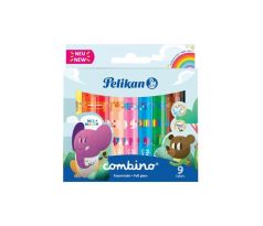 Sada popisovačov Pelikan Combino 411 9 farieb