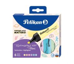 Sada zvýrazňovačov Pelikan 490 6S pastelové