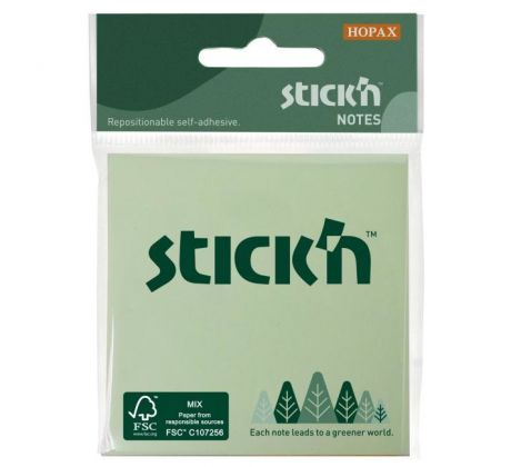 Samolepiaci bloček 76x76mm mix pastelových farieb 3x50 lístkov