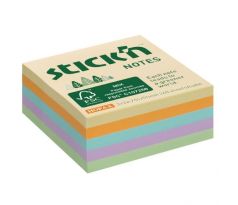 Samolepiaci bloček mini, 51x51 mm, lúčny mix pastelových farieb, 240 lístkov