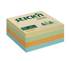 Samolepiaci bloček 76x76mm lúčny mix pastelových farieb 400 lístkov